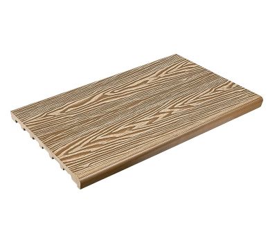 Ступень полнотелая из ДПК Step 3D Орех от производителя  Deckart (Россия) по цене 2 700 р