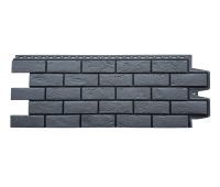 Фасадные панели Премиум состаренный кирпич Графит (шов RAL 9005)