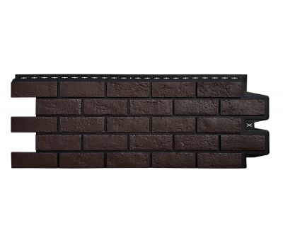 Фасадные панели Премиум состаренный кирпич Шоколадный (шов RAL 9005) от производителя  Grand Line по цене 663 р