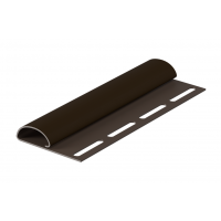 Финишная планка Элит для сайдинга, коричневая