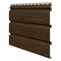 Софиты ламинированные с центральной перфорацией, Орех